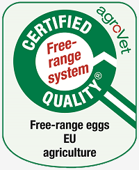 agroVet Logos „Free-range eggs“
