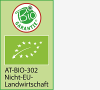 Bio Garantie with EU organic logo and Nicht-EU-Landwirtschaft