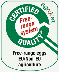 agroVet Logos „Free-range eggs“