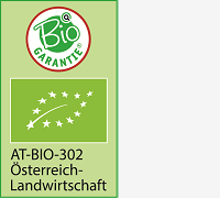 Bio Garantie with EU organic logo and Österreich-Landwirtschaft